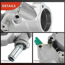 Eosnow Alloggiamento termostato con sensore acqua refrigerante 9654775080 per CITROEN BERLINGO C2 C3