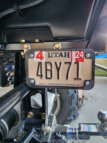 2003-2024 Polaris Sportsman 450 500 570 700 Aluminum License Plate Mount Bracket - Picture 6 of 11