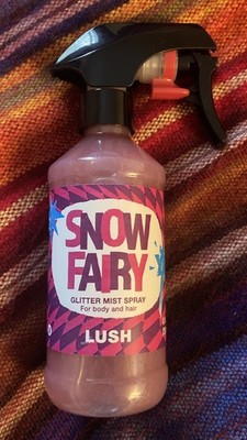 Lush Cosmetics Snow Fairy Glitter Mist Spray 3.4 fl oz For Body & Hair
