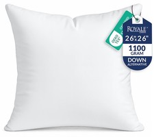 ROYALE LINENS 26 X 26 Pillow Insert - Down Alternative Throw Pillows Insert -...