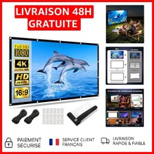 Écran Double Face 120" HD 4K à Installation Facile pour Camping et Home Cinéma