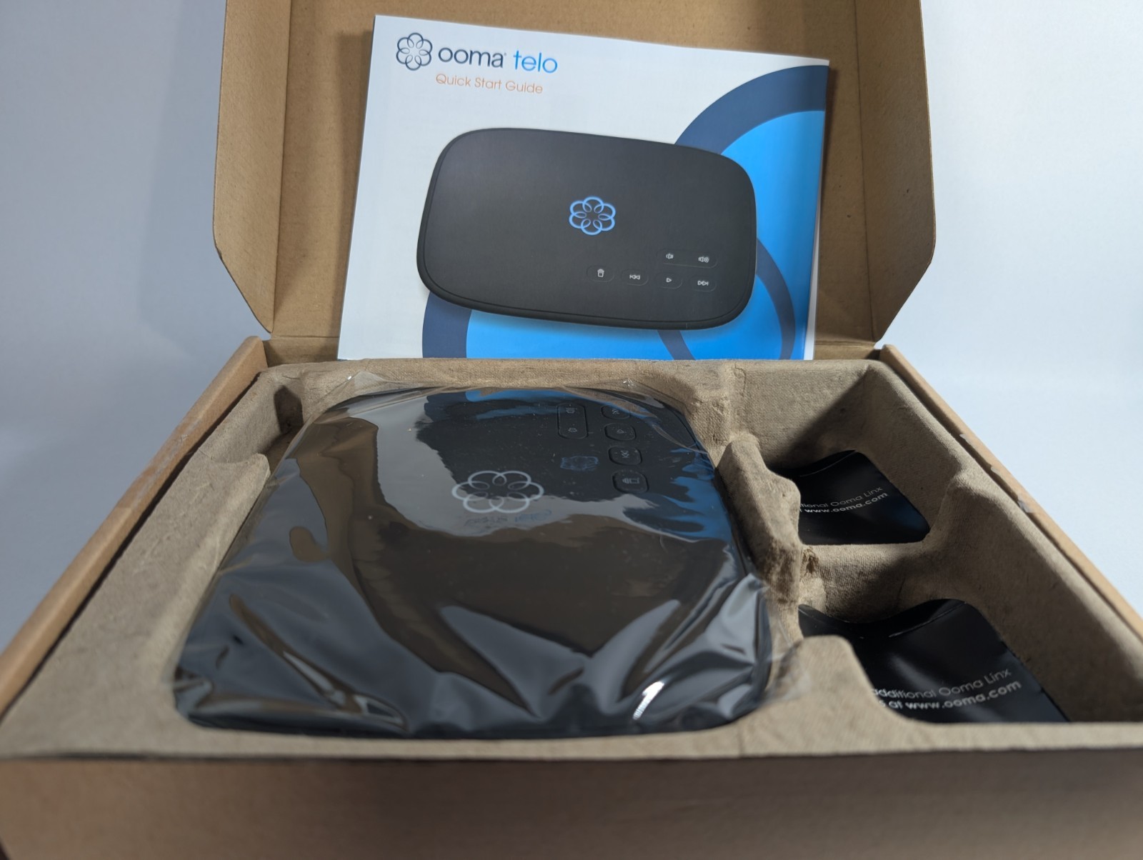 New OOMA Telo Free Home Phone VoIP Service | 100-0239-407 | Black