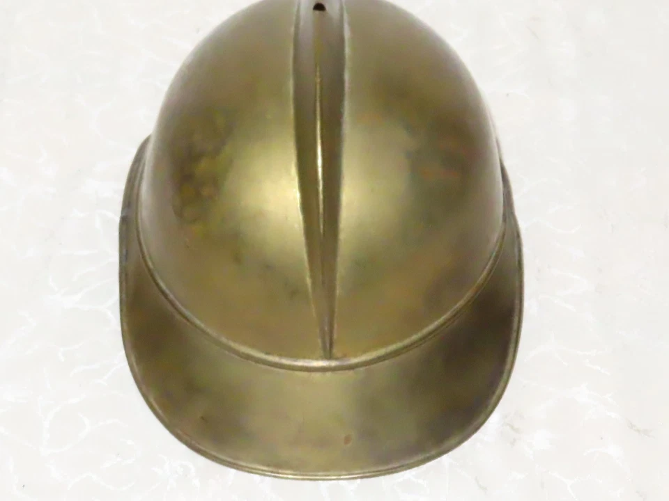 Antiker Helm Feuerwehr Messinghelm mit Emblem wohl um 1900 ! N83 - Bild 4 von 4