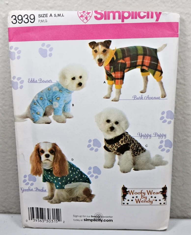 Sewing Patterns Lot Of 3 Dog Clothes & Accessories Coats Scarf Beds Leg Warmers - Image 4 of 4