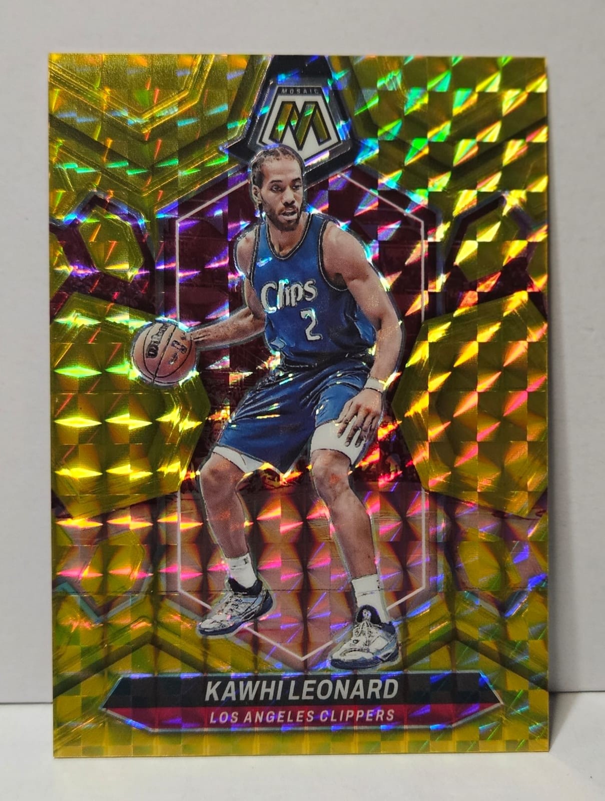 2023-24 Panini Mosaic Kawhi Leonard #149 GOLD PRIZM 05/10