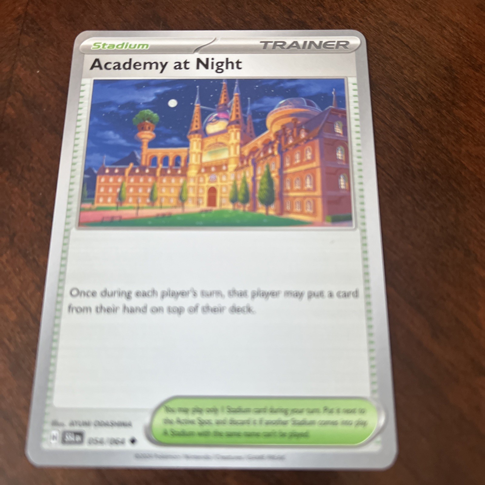 Academy at Night 54/64 Reverse Holo Uncommon Shrouded Fable Pokemon NM