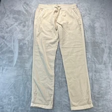 Marine Layer Saturday Pants Mens M Cotton Stretch Standard Fit Beach Drawstring