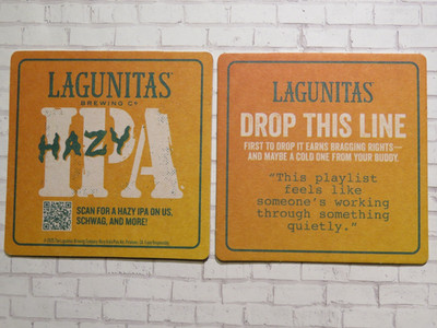 Bier Untersetzer LAGUNITAS Hazy IPA  Legally Advised Not to Answer 