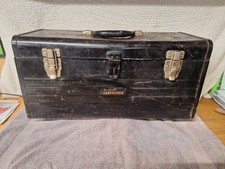 Vintage Sears Best Craftsman Tool Box W/ Red Tray 20x9x9 Metal Tool Chest
