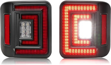 Flush Mount LED Rear Brake Tail Lights Compatible with Jeep Wrangler JL 2018 201
