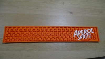 APEROL SPRITZ TAPIS APERITIF PROSECCO BAR RAILS GRADE RUBBER NO VERRE - Photo 1/2