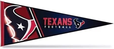 Houston Texans Pennant 12x30 Inch Soft Felt