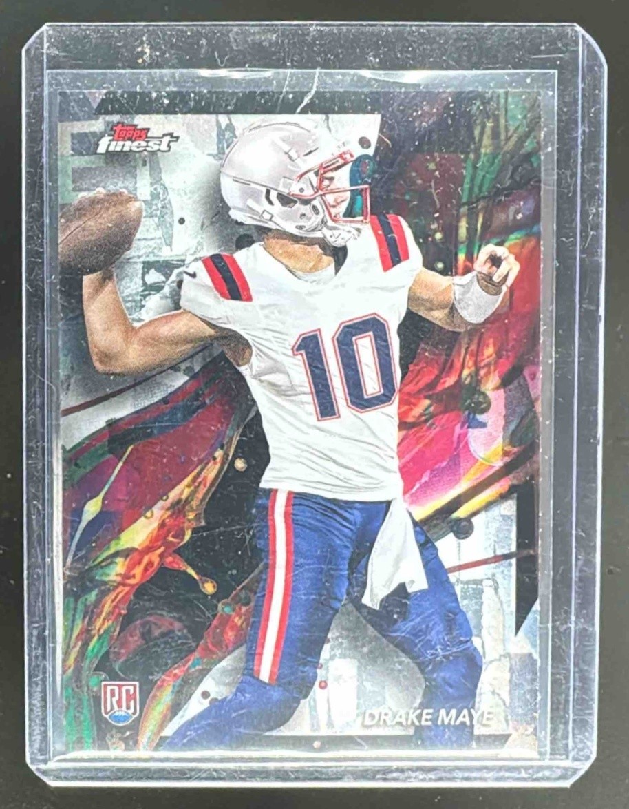 Drake Maye 2024 Topps Finest #62 Rookie RC Common