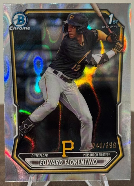 2026 Bowman Baseball EDWARD FLORENTINO 1st Chrome Prospect Lava Refractor /399