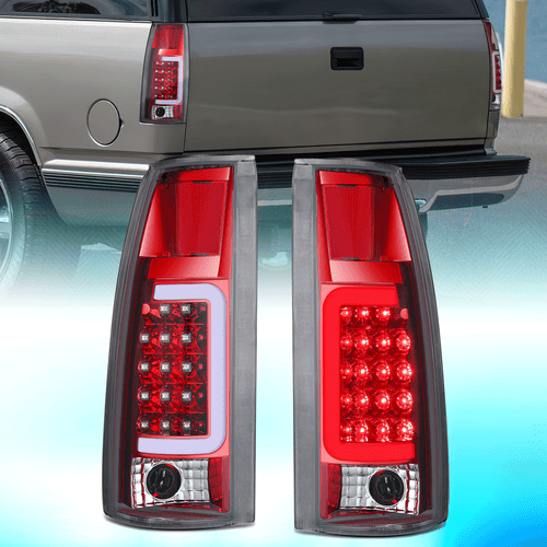 For 1988-2000 Chevy C1500 Suburban K1500 Tahoe LED Bar Tail Light Brake Lamp Red - Picture 1 of 8