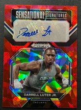 2023 Panini Prizm Draft - Darrell Luter Jr. #SS-DLU South Alabama - Red Ice AUTO