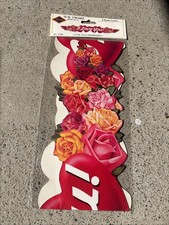 VINTAGE BEISTLE I LOVE YOU STREAMER WEDDING DECOR VALENTINES UNOPENED