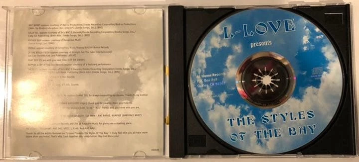 L-Love The Styles Of The Bay CD 1997 G-Rap G-Funk Rare Compilation OG  - Image 2 of 3