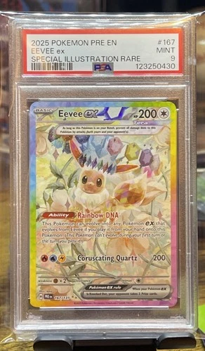 New Listing2025 POKEMON PRE EN-PRISMATIC EVOLUTIONS 167 EEVEE EX SPECIAL ILLUSTRATION RARE