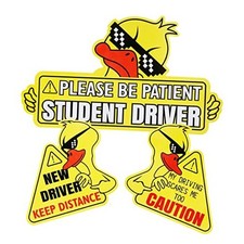 New Driver Magnet for Car, 3pcs Cute Duck Car Magnets Student Driver Duck-a