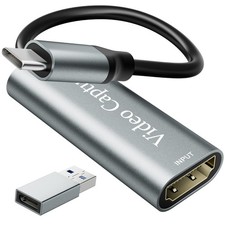 Video Capture Card, USB3.0 HDMI to USB C Capture Card, 4K 1080P 60FPS, Video ...