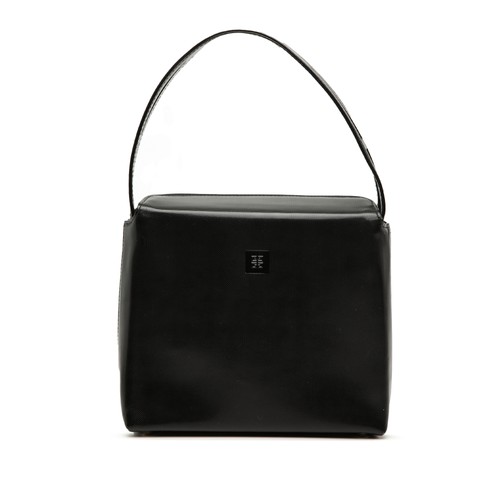 Givenchy Leather Anastasia 4G Logo Top Handle Bag Pre-Loved Black