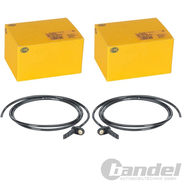 2X Hella ABS-SENSOR Raddrehzahl ABS-FÜHLER Beidseitig-image