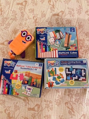 Hand2mind Numberblocks Toy Plush Building Block Bundle