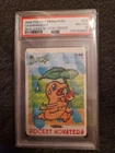 PSA 8 Vintage Charmander #04 Sealdass Vending Stitch Touch Bandai Pokémon 1998