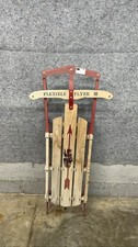 Flexible Flyer III Wooden Sled Metal Runners Wood 52" Winter
