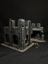 Warhammer 40K Compatible Corner Ruins Terrain Painted Tabletop Wargaming Scenery