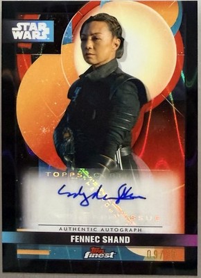 2025 STAR WARS SMUGGLER'S OUTPOST ~ MING-NA WEN AS FENNEC SHAND AUTO BLACK #/10