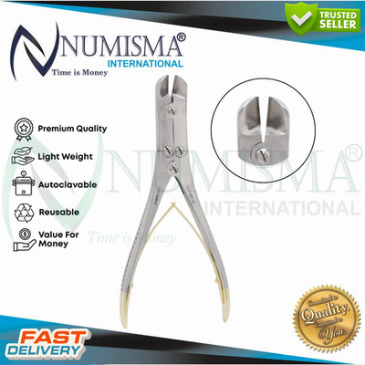 T/C Pin & Wire Cutter Orthopedic Surgical 8.5'' Angled Curved German Grade