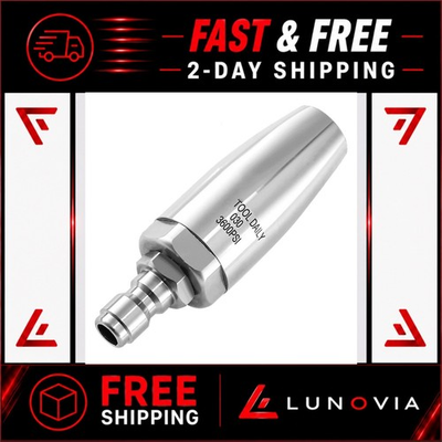 #ad Tool Daily Turbo Nozzle Pressure Washer 360° Rotating Stainless Steel $21.99