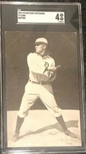 1907 Dietsche Postcards Ty Cobb Detroit Tigers HOF RC Rookie Card SGC 4 CENTERED. rookie card picture