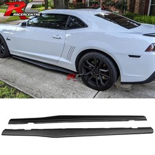 Fit 10-15 Chevrolet Camaro Ikon Style Side Skirts Extension Rocker Panel Pp 2pc