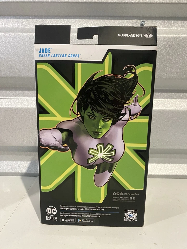 Figura de acción McFarlane DC Multiverse JADE 7" rojo platino Green Lantern Corps Foto 2 de 2