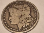 1892 Morgan Silver Dollar - 90% Silver, New Orleans Mint
