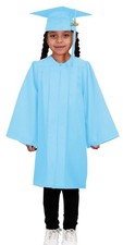 Child Light Blue Cap Gown - Preschool Kindergarten Cap Gown