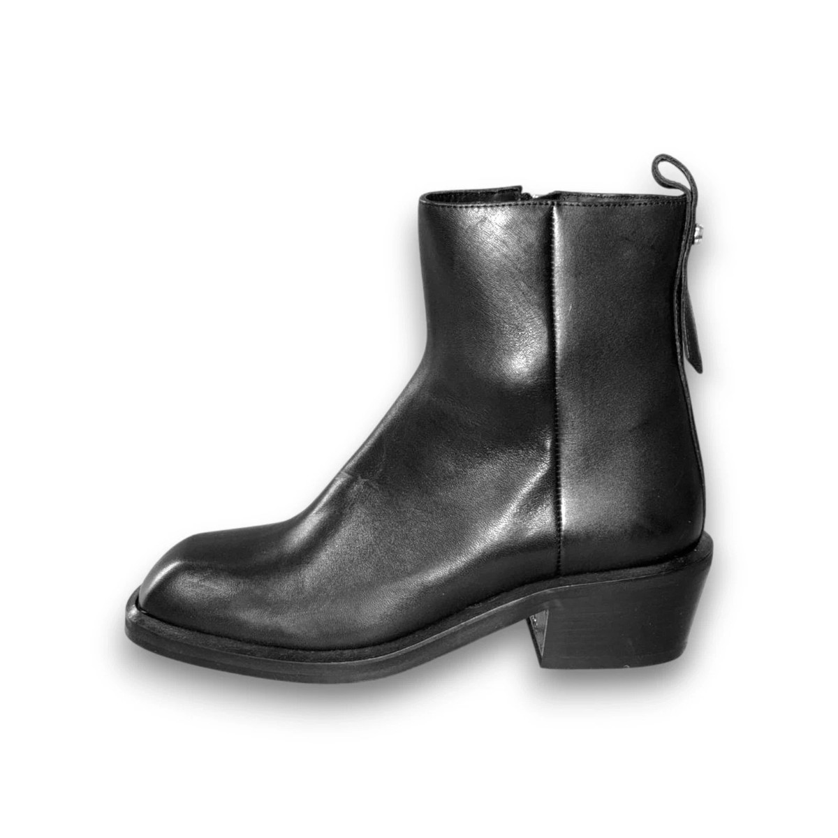 BOSS Taylor High Women's Black Leather Boots sz 7 (EU 37) MSRP