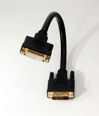 Digital DVI-D Cable 1FT Male to Female Extension