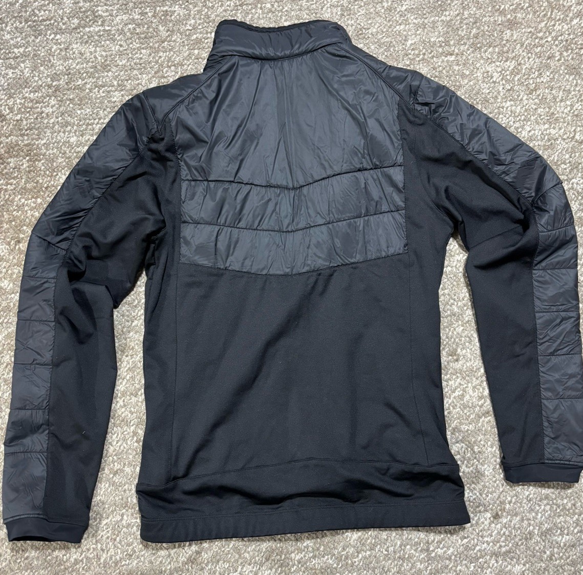 Women's Decathlon Quechua Black Full Zip Hybrid Jacket Size XS image 2