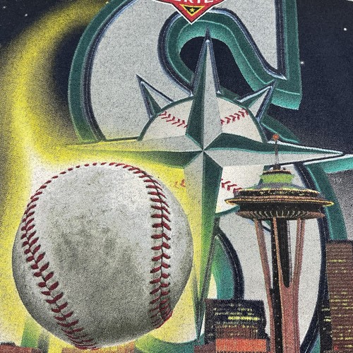 Vintage Seattle Mariners 1997 Champions MLB Starter MLB Tshirt USA men’s Large - Picture 4 of 6