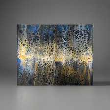 Unikat Abstract Fluid Acrylic Painting Auf Leinwand Modern Art 40x50 