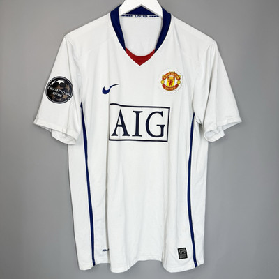 MANCHESTER UNITED 2008 2009 AWAY UCL FOOTBALL SHIRT JERSEY #7