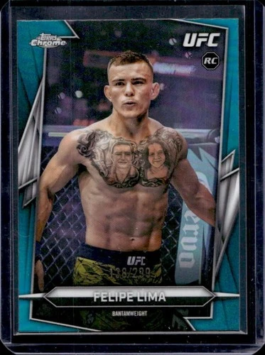 2026 Topps Chrome UFC Felipe Lima RC Teal Refractor Rookie #/299