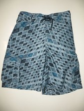 GYMBOREE SWIM SHOP BLUE CHECKER PRINT SWIM TRUNKS 4 7 NWT