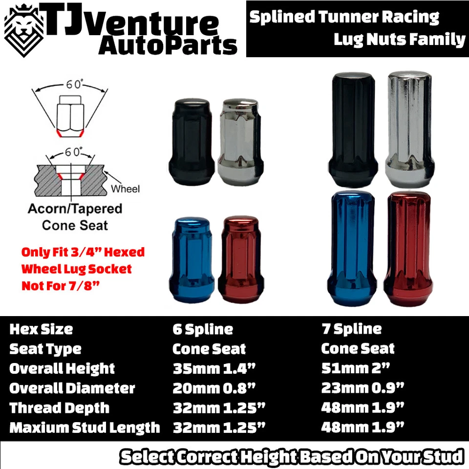 20 шт хромированных зажимных гаек высотой 1,4 дюйма для тюнера 12x1,5 + ключ Mazda и Freelander - Изображение 4 из 4