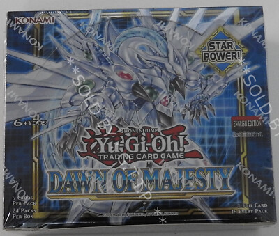 dawn of majesty 1st edition booster box Yu-Gi-Oh! TCG (24 Packs) : Toys & Games Draw up the blueprints for your victory with Spell and Trap Cards that benefit you further for Summoning Stardust Dragon and its more advanced forms *NEW* GODLY Yu-Gi-Oh! Dawn of