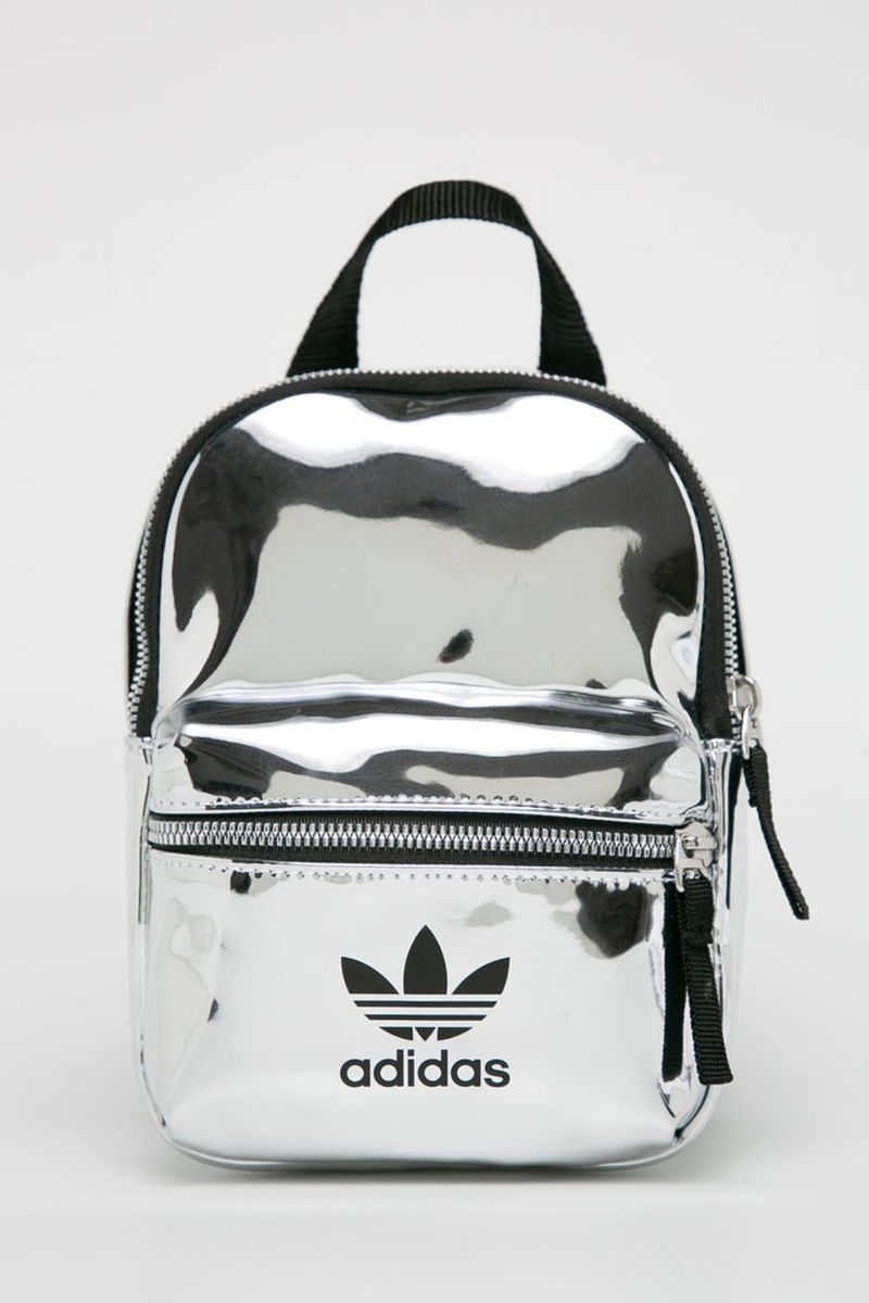 RARE adidas orignal Mini Airliner Backpack Silver Metallic / Black